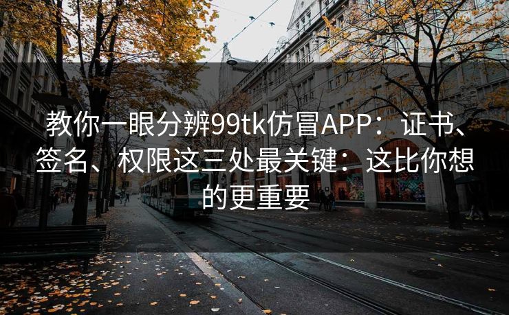 教你一眼分辨99tk仿冒APP:证书、签名、权限这三处最关键:这比你想的更重要 教你一眼分辨99tk仿冒APP:证书、签名、权限这三处最关键:这比你想的更重要